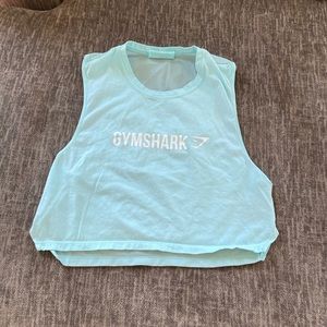 Gym shark crop top